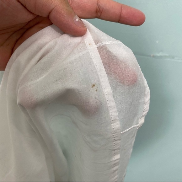 All that‎ Remains Limited Edition White Midi Embroidered Dress Floral Sz 8 - Picture 10 of 10